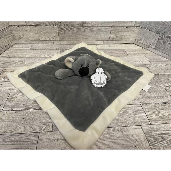 Baberoo Koala Dark Gray Lovey Security Blanket Baby Soother Soft - Picture 1 of 8